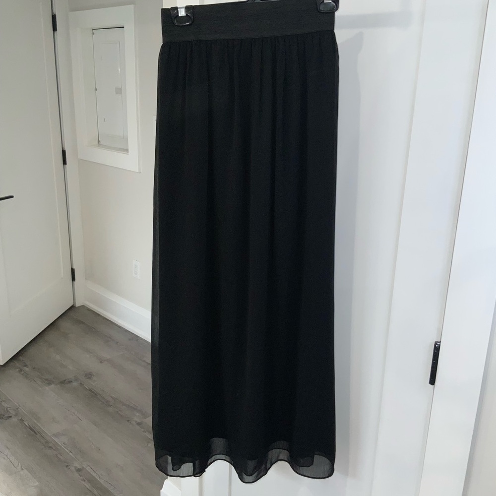 Elegant Black Maxi Skirt